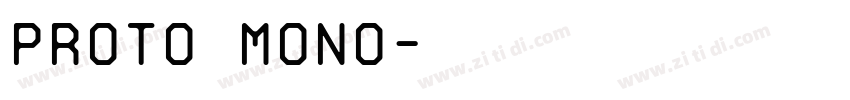 Proto Mono字体转换